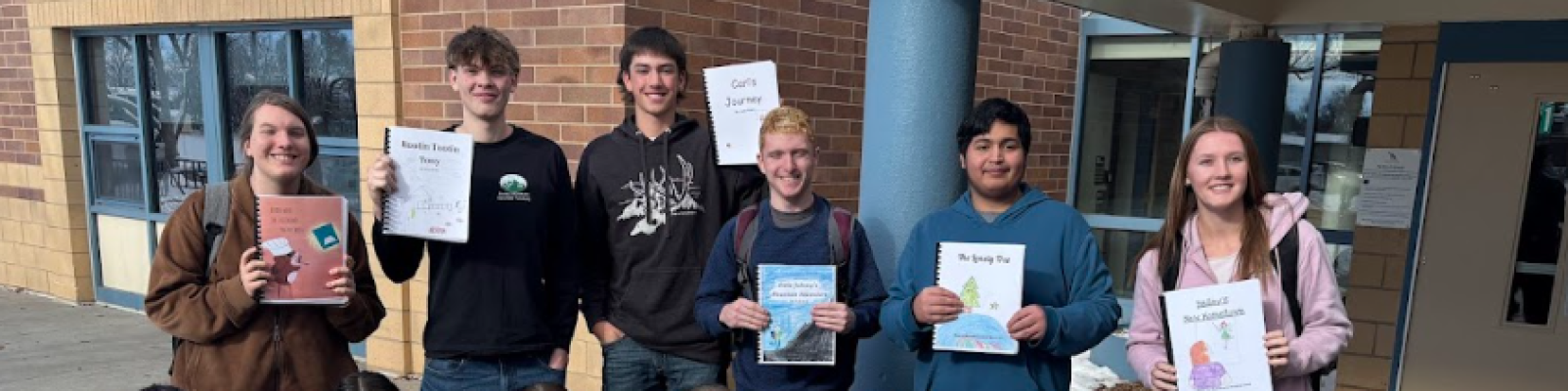 WHS students presented books they wrote to Eyestone Kindergarten class