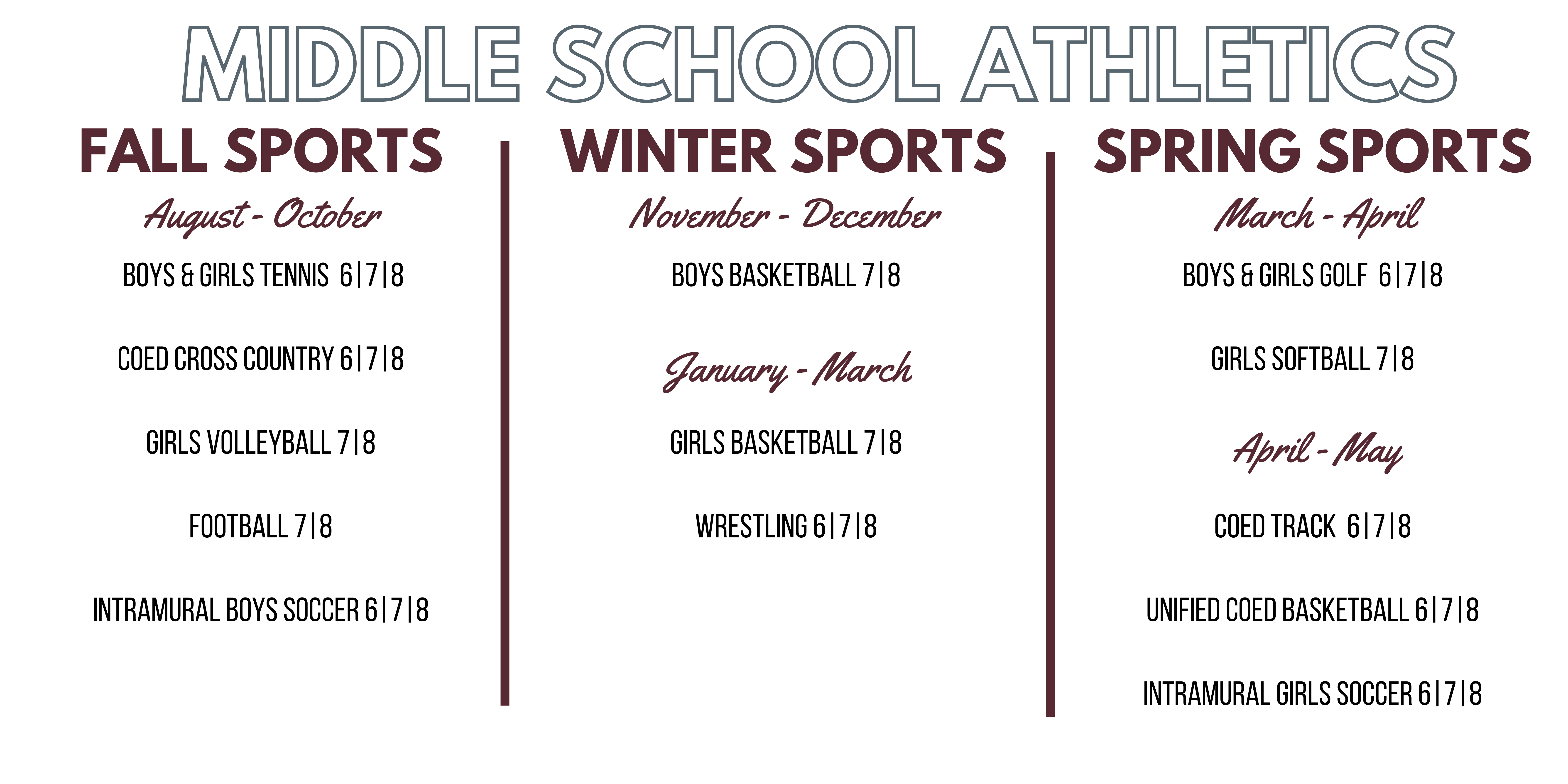 Middle School Sports